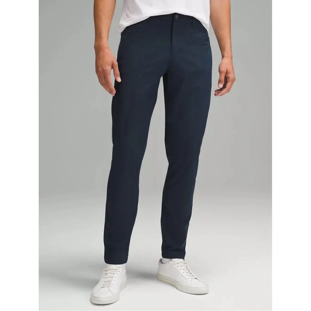Men's Lululemon ABC 5 pocket Pants Navy Warpstreme